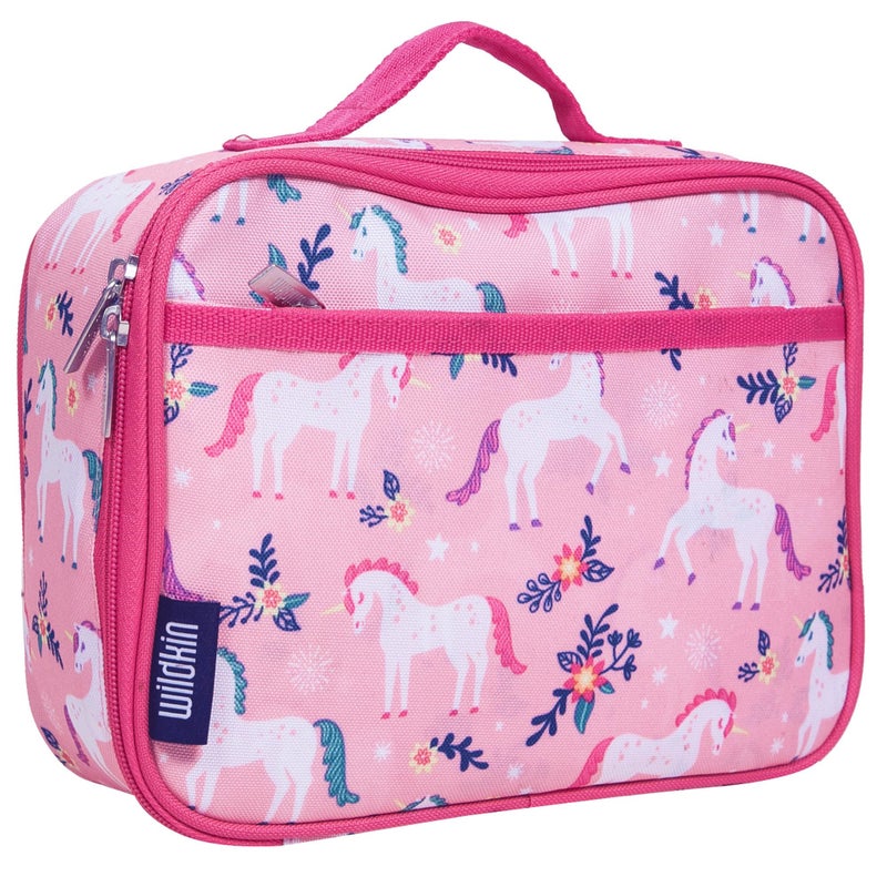 Wildkin Kids Insulated Lunch Box â€“ Durable and Reusable for School & Travel - Magical Unicorns - Image 1